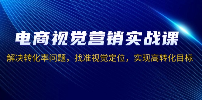 电商视觉营销实战课，解决转化率问题，找准视觉定位，实现高转化目标-策里行间