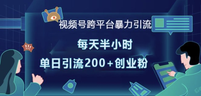 视频号跨平台暴力引流，每天半小时，单日引流200+精准创业粉-策里行间