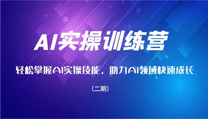AI实操训练营，轻松掌握AI实操技能，助力AI领域快速成长(二期)-策里行间
