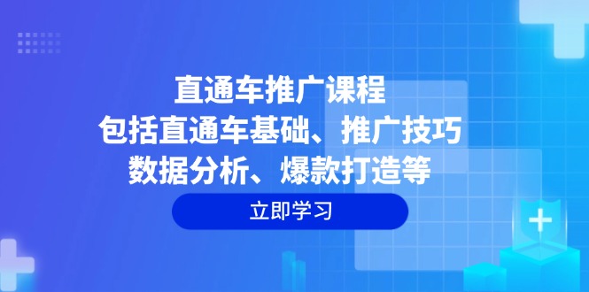 直通车推广课程：包括直通车基础、推广技巧、数据分析、爆款打造等-策里行间