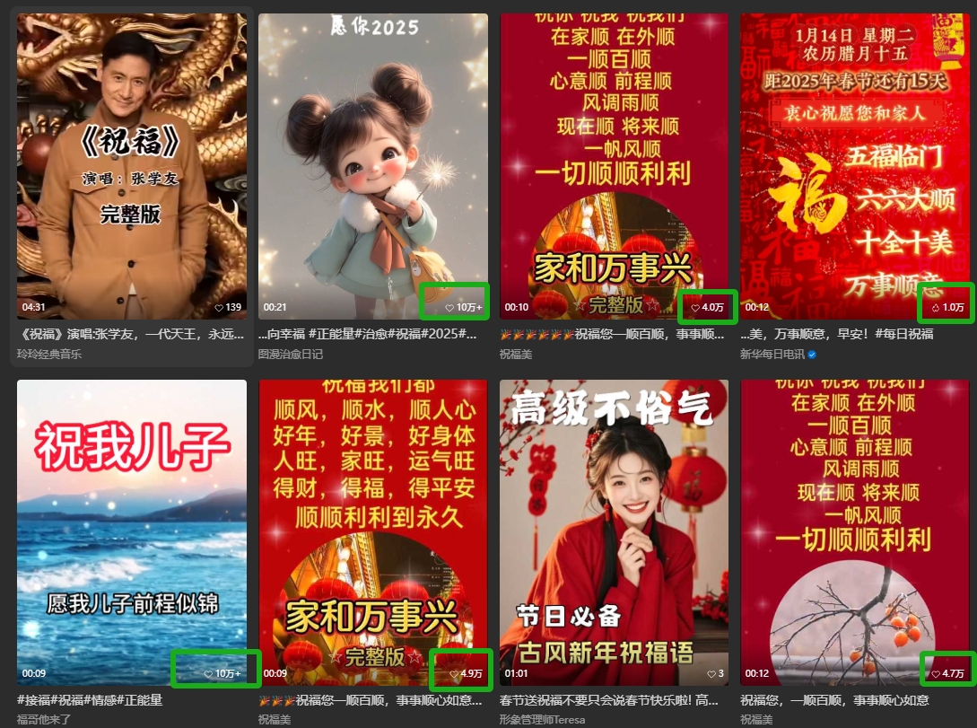 银发经济新年风口，儿女祝福视频爆火，一条作品上万播放，一定要抓住-策里行间