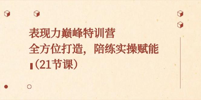 表现力巅峰特训营，全方位打造，陪练实操赋能（21节课）-策里行间
