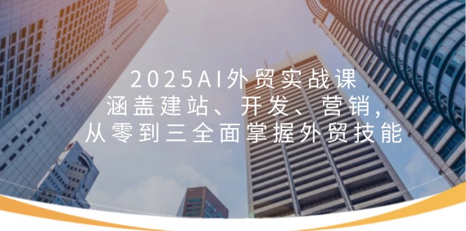 2025AI外贸实战课：涵盖建站、开发、营销, 从零到三全面掌握外贸技能-策里行间