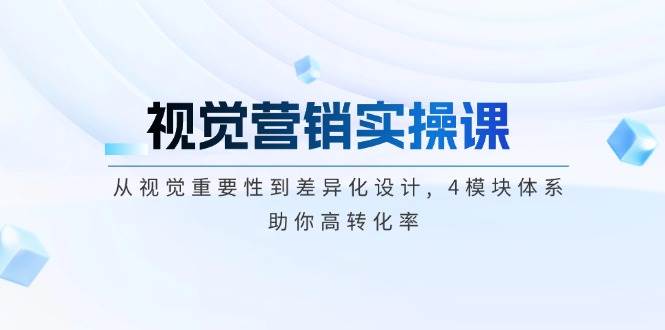 视觉营销实操课, 从视觉重要性到差异化设计, 4模块体系, 助你高转化率-策里行间