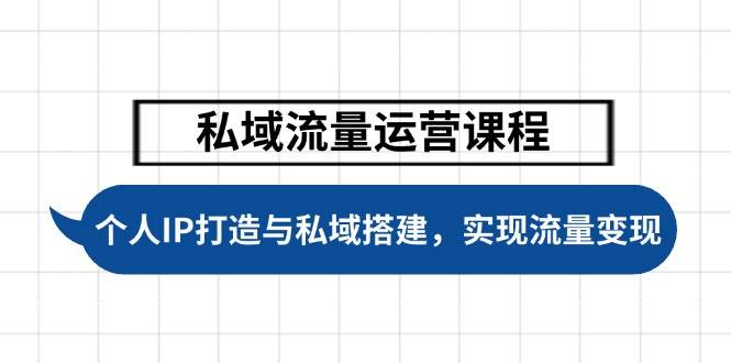 私域流量运营课程，个人IP打造与私域搭建，助力学员实现流量变现-策里行间