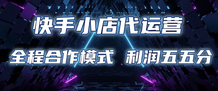 快手小店代运营 限时托管计划 合作模式 利润五五分成【揭秘】-策里行间