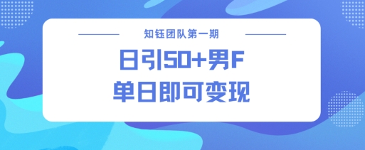 男粉引流新方法不违规，当日即可变现-策里行间