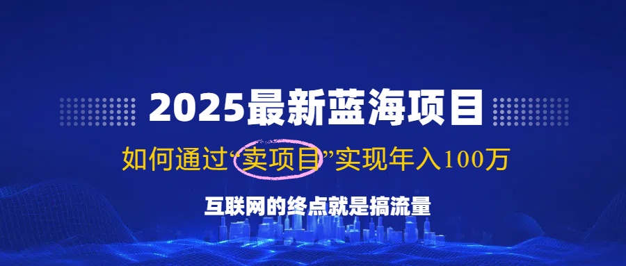 2025最新蓝海项目，零门槛轻松复制，月入10万+，新手也能操作！-策里行间