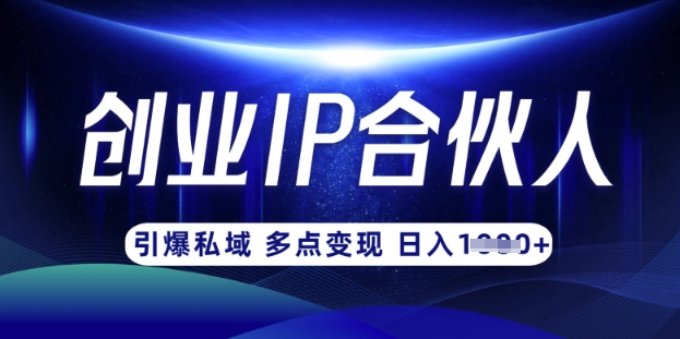 云帆·创业ip合伙人打造3.0，从0到1教你做网创，实现月入过W-策里行间