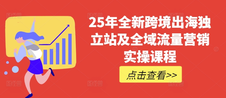 25年全新跨境出海独立站及全域流量营销实操课程，跨境电商独立站TIKTOK全域营销普货特货玩法大全-策里行间