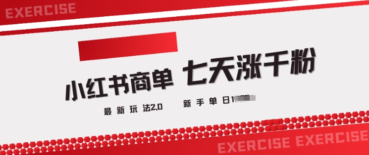 小红书商单2.0最新玩法，3天涨千粉单日变现多张-策里行间