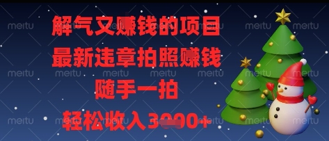 解气又挣钱的项目，最新违章拍照挣钱，随手一拍，轻松收入多张【揭秘】-策里行间