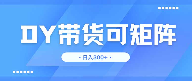 DY带货，日入300＋矩阵无上限222-策里行间