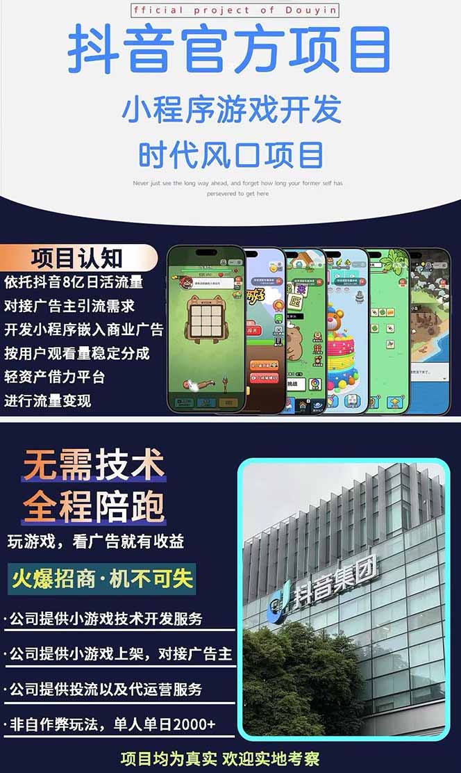 图片[1]-2025最热抖音官方项目 Ai时代风口项目小程序游戏开发 实测单个游戏日收…-策里行间
