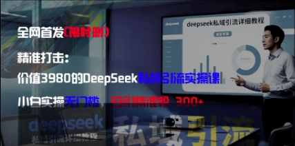 精准打击：价值3980的DeepSeek私域引流实操课，小白实操无门槛，日引精准粉300+-策里行间