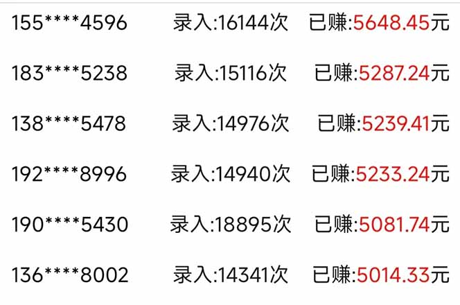 信息录入，几秒一单，只需一部手机，小白轻松上手，日入500＋-策里行间