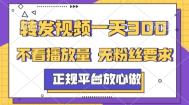 转发视频一天3张+，正规平台放心做，不看播放量，不看粉丝量，一个任务几分钟完成【揭秘】-策里行间