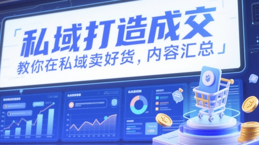 私域打造成交，教你在私域卖好货，内容汇总-策里行间