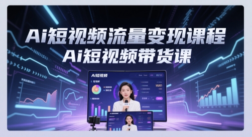 Ai短视频流量变现课程，Ai短视频带货课-策里行间