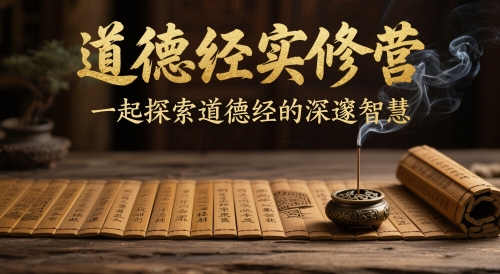 道德经实修营，一起探索道德经的深邃智慧-策里行间