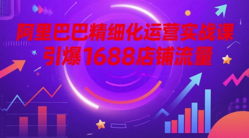 阿里巴巴精细化运营实战课，引爆1688店铺流量-策里行间