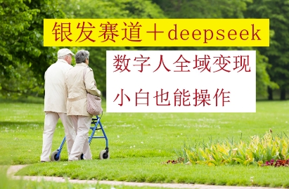 银发赛道+deepseek数字人全域变现，小白也能操作-策里行间