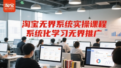 淘宝无界系统实操课程，系统化学习无界推广-策里行间