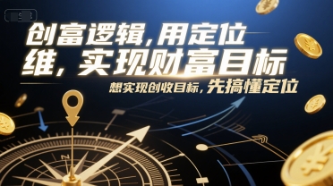 创富逻辑，用定位思维实现财富目标，想实现创收目标，先搞懂定位-策里行间