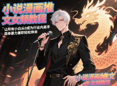 小说漫画推文女频教程，让所有小白从0成为行业内高手，简单暴力兼职轻松挣米-策里行间