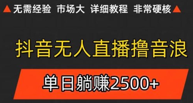 抖音无人直播6.0 简单无脑可矩阵 每天两小时轻松躺赚500+-策里行间
