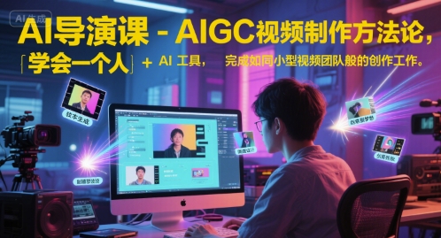 AI导演课-AIGC视频制作方法论，学会一个人+AI工具，完成如同小型视频团队般的创作工作，实现导演梦-策里行间