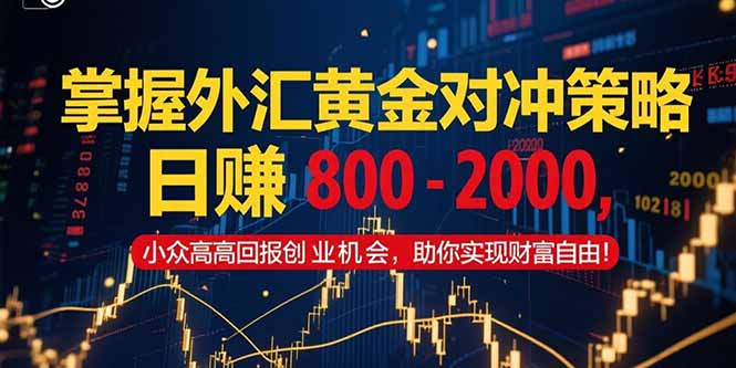 掌握外汇黄金对冲策略，日赚 800 – 2000，小众高回报创业机会，助你实…-策里行间