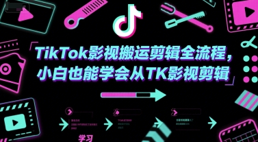 TikTok影视搬运剪辑全流程，小白也能学会从TK影视剪辑-策里行间