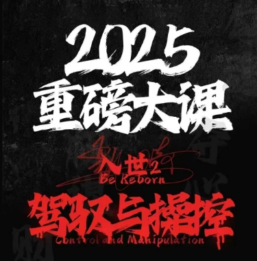 2025重磅大课，入世2，驾驭与控制-策里行间
