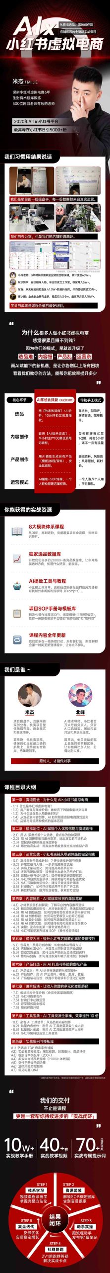 单号月收3w+，小红书低成本搞钱课《AI×小红书虚拟电商》全套-策里行间