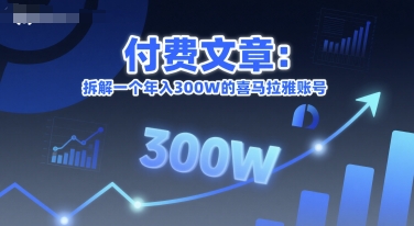 付费文章：拆解一个年入300W的喜马拉雅账号-策里行间