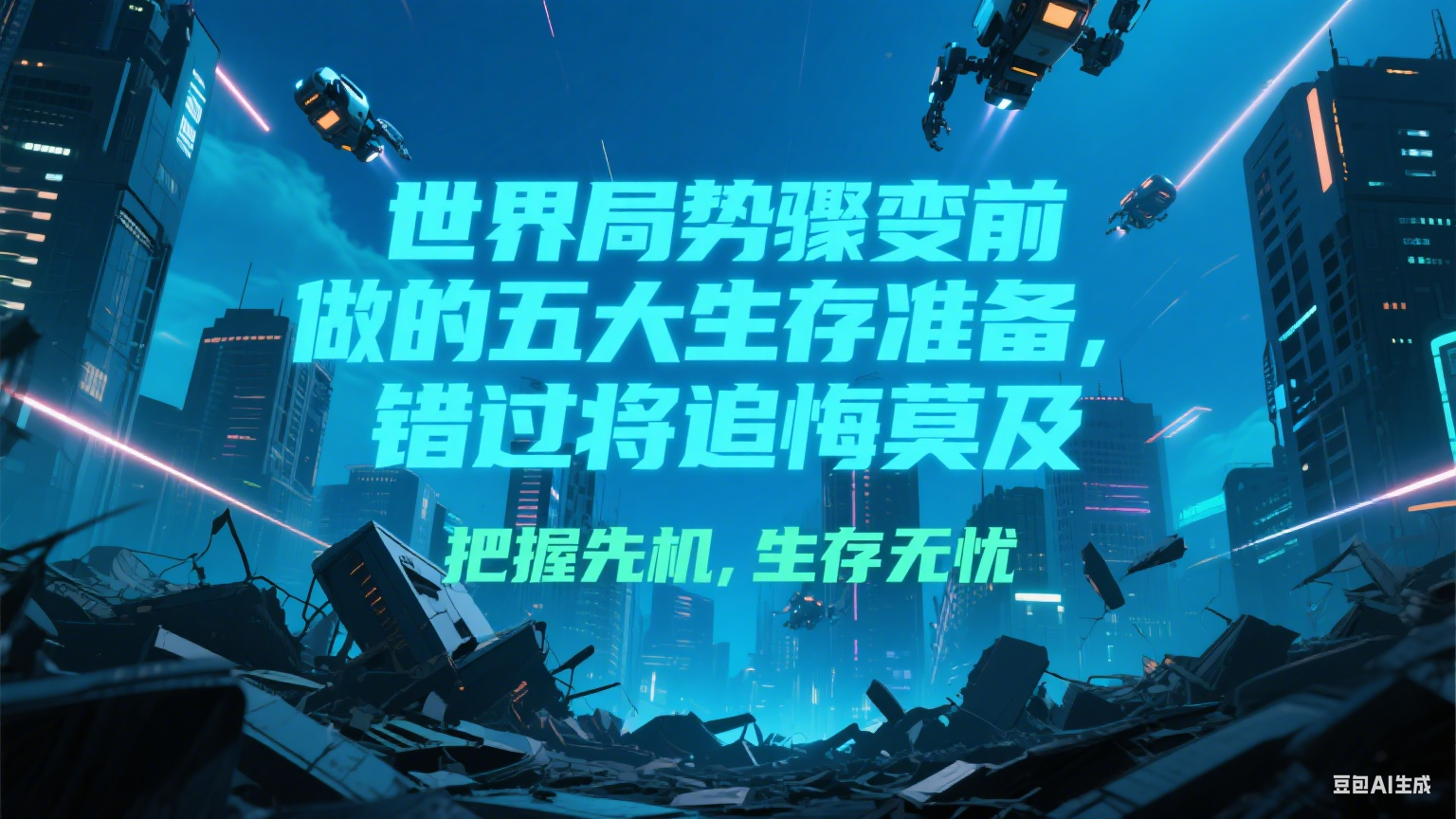 付费文章《世界局势骤变前必做的五大生存准备，错过将追悔莫及》-策里行间