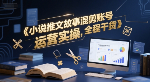 小说推文故事混剪账号运营实操，全程干货-策里行间