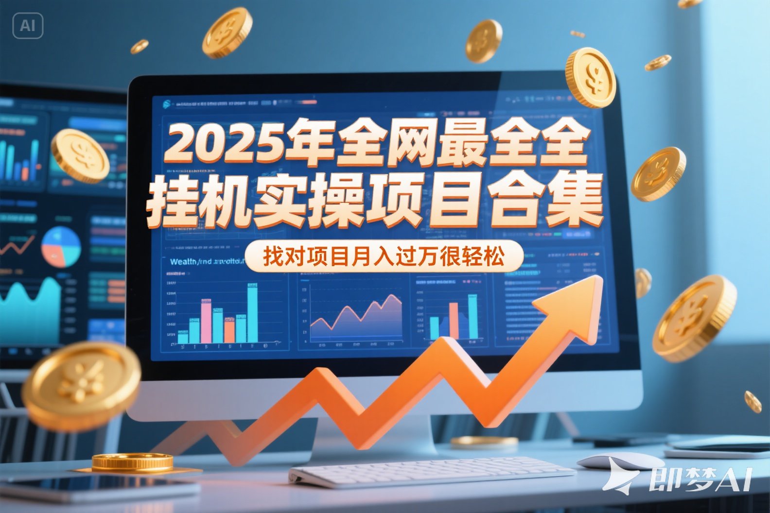 2025年挂机实操项目实操演练，挂机类型，AI直播类型，轻资产创业类型…-策里行间