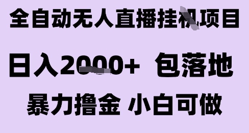 最新全自动抖音无人直播挂G项目，日入2k+ 包落地暴力撸金，小白可做【揭秘】-策里行间