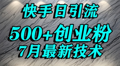 创业粉怎么打？快手精准引流创业粉，宝妈群体日进500+精准流量-策里行间