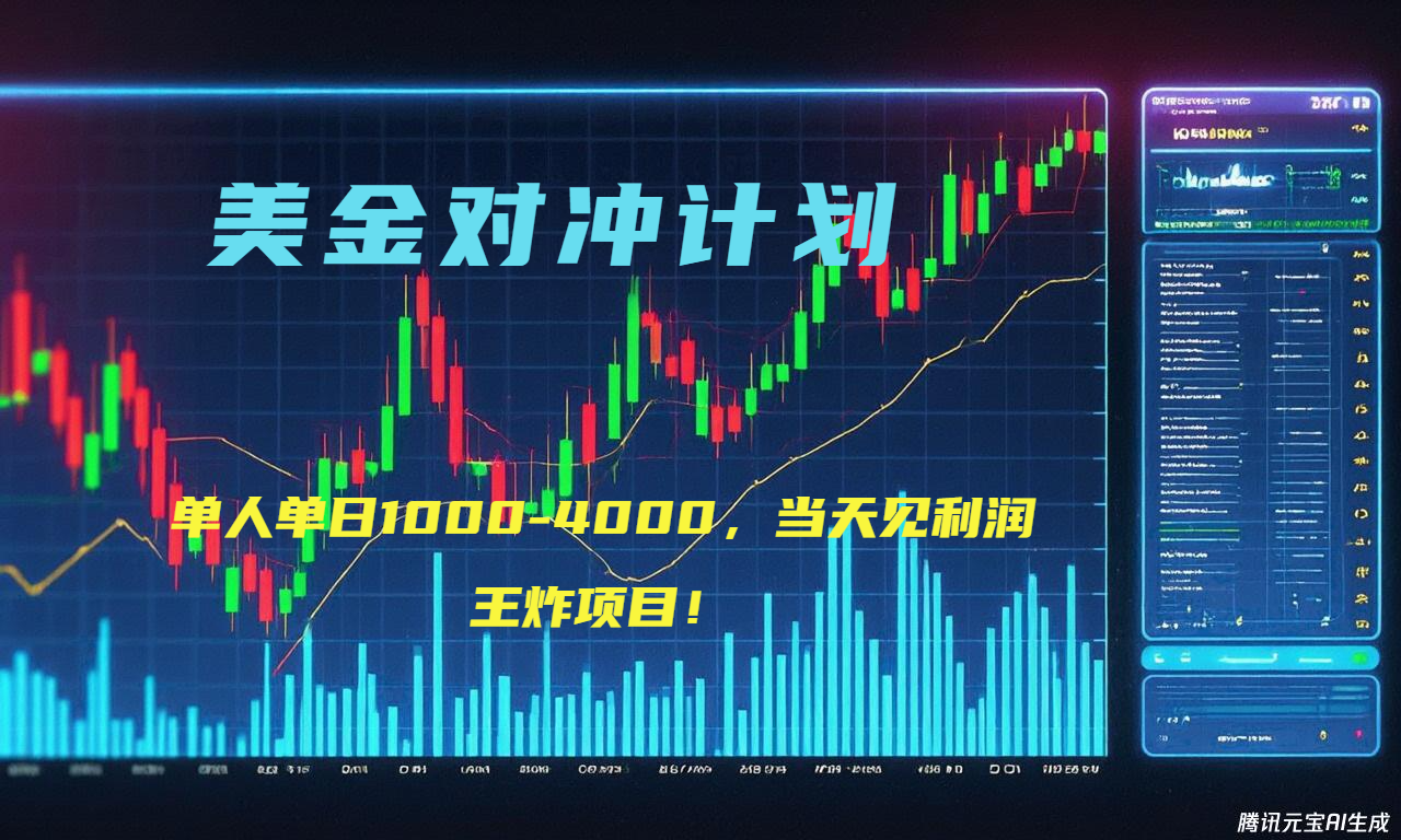 2025年最暴力项目“美金先登计划”最新最强对冲战法，每日实际收益1K-4K-策里行间