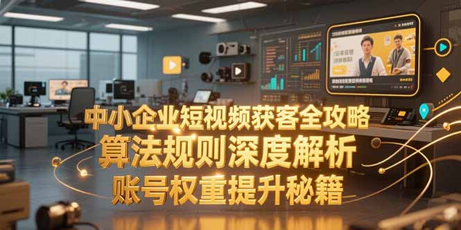 中小企业短视频获客全攻略，算法规则深度解析，账号权重提升秘籍-策里行间