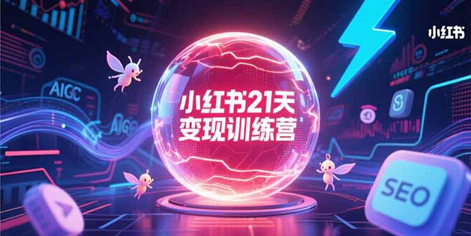 小红书21天变现训练营，AIGC工具高效应用，SEO优化核心技巧-策里行间