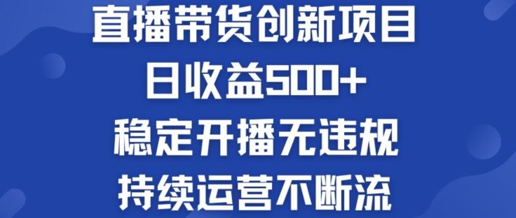 淘宝无人直播带货创新项目：日收益500+  稳定开播无违规  持续运营不断流【揭秘】-策里行间