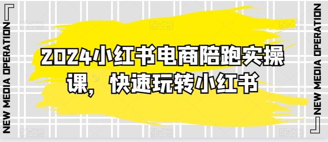 2024小红书电商陪跑实操课，快速玩转小红书，超过20节精细化课程-策里行间