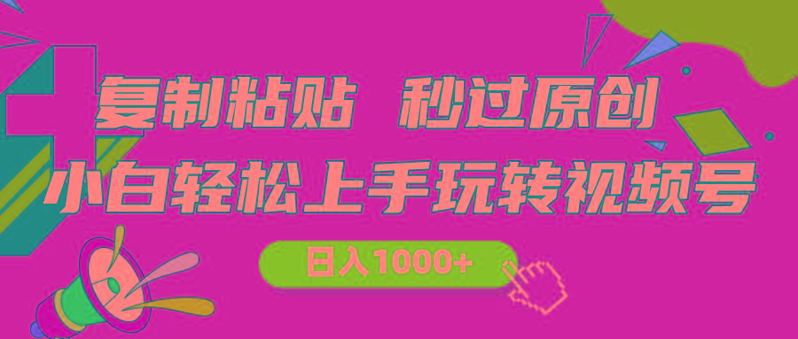 视频号新玩法 小白可上手 日入1000+-策里行间