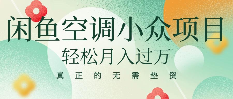 闲鱼卖空调小众项目 轻松月入过万 真正的无需垫资金-策里行间