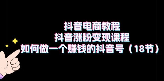 抖音电商教程：抖音涨粉变现课程：如何做一个赚钱的抖音号(18节-策里行间