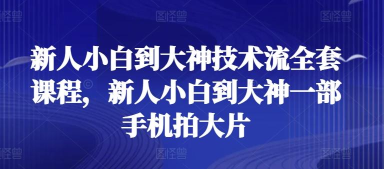 新人小白到大神技术流全套课程，新人小白到大神一部手机拍大片-策里行间